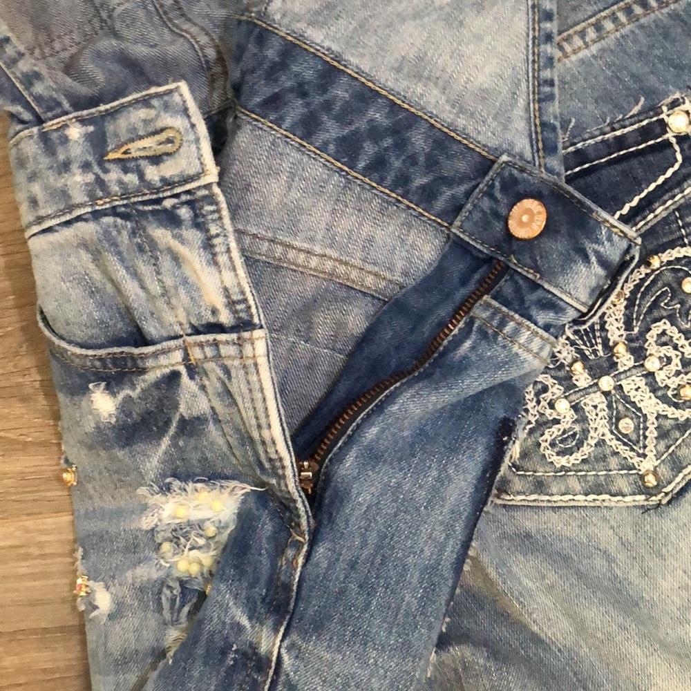 Zara Light Blue Women Jeans Overalls - Picture 10 of 13